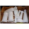 Image 1 : FLAT OF ASSORTED MILK GLASS