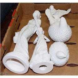 LOT OF ORNAMENTS INCL MARY V. PORCELAIN LADY