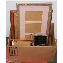 LOT OF ASSORTED FRAMES INCL NEW LP ALBUM FRAMES