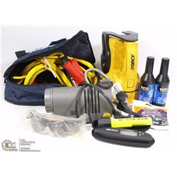 BOX W/AUTOMOTIVE/GARAGE TOOLS INCL.