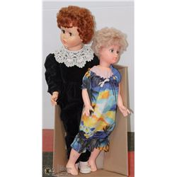 PAIR (2) VINTAGE TALL CHILD'S DOLLS - RELIABLE DOLL