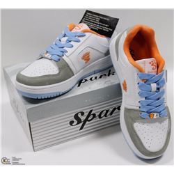 LEATHER UPPER LIGHT GREY/WHITE/ORANGE RUNNERS 6.0