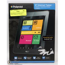 POLAROID 8" INTERNET TABLET WITH CAMERA & CHARGER