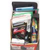 Image 1 : BOX FULL OF OFFICE SUPPLIES
