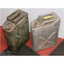 SET OF 2 ANTIQUE GAS CANS