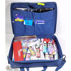 BLUE ARTISTRY CARRY BAG FULL OF ART