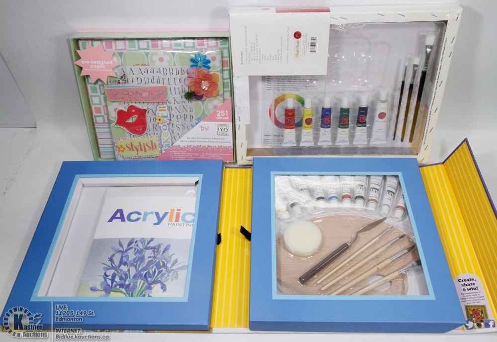 NEW SPICE BOX ART SCHOOL KIT FOR ACRYLIC PAINTS