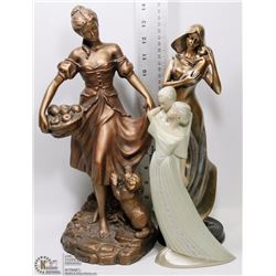 AUSTIN SCULPTURES " LADY MORNING WALK" STATUE