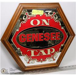 6 SIDED GENESEE BEER ON TAP SIGN