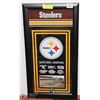 Image 1 : NEW FRAMED 14X28 NFL PITTSBURG STEELERS PICTURE
