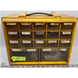 NUT AND BOLT CASE FULL OF ASSORTED ITEMS