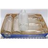 Image 1 : SIX VINTAGE MILK GLASS BOTTLES
