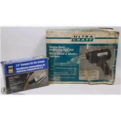 HEAVY DUTY  SOLDERING GUN & NEW POWERFIST AIR