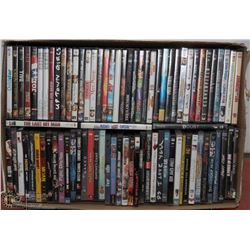 BOX OF ASSORTED DVD'S 82 QTY