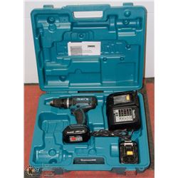 MILWAUKEE 18V CORDLESS DRILL WITH 2 BATTERIES