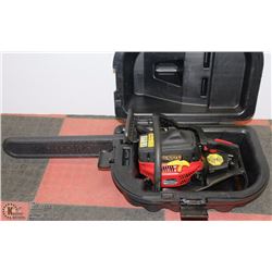 HOMELITE 42CC CHAINSAW IN CASE . WORKS