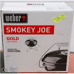 NEW WEBER "SMOKEY JOE GOLD" CHARCOAL GRILL -