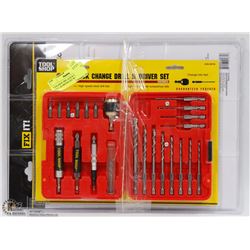 TOOLSHOP 29PC QUICK CHARGE DRILL & DRIVER SET W/