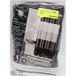 HOMETRENDS FABRIC SHOWER CURTAIN