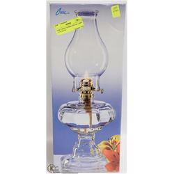 NEW "CRISA" HURRICANE OIL LAMP - 17"H X 7"W