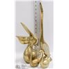 Image 1 : LOT OF 4 BRASS BIRDS