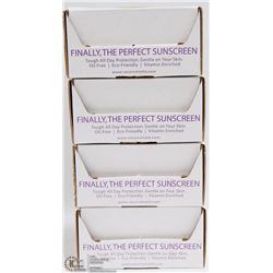 LOT OF 4 CASES OF SUNSCREEN PACKETS