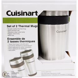 SET OF 2 CUISINART THERMAL MUGS