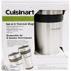 Image 1 : SET OF 2 CUISINART THERMAL MUGS