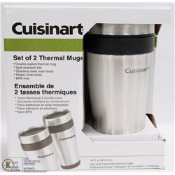 SET OF 2 CUISINART THERMAL MUGS