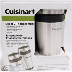SET OF 2 CUISINART THERMAL MUGS