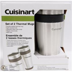 SET OF 2 CUISINART THERMAL MUGS