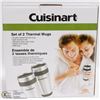 Image 1 : SET OF 2 CUISINART THERMAL MUGS