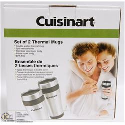 SET OF 2 CUISINART THERMAL MUGS