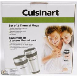 SET OF 2 CUISINART THERMAL MUGS