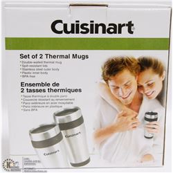SET OF 2 CUISINART THERMAL MUGS