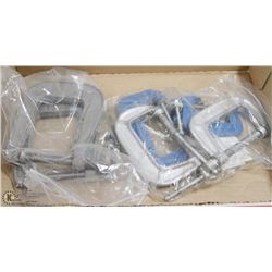 ASSORTMENT OF 8 C-CLAMPS