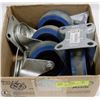 Image 1 : LOT OF 4 DOLLY WHEELS 4", TWO ARE SWIVEL AND 2