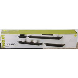 BLACK CLASSIC WALL SHELVES