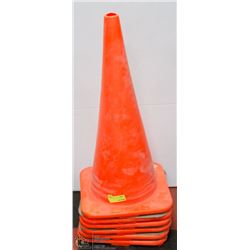 LOT OF 6 SAFETY CONES
