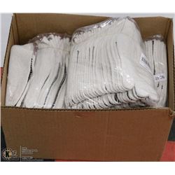 BOX OF WORK GLOVES GRIP ON ONE SIDE