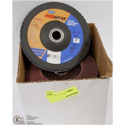 NORTON RED HEAT 7" FLAP DISCS