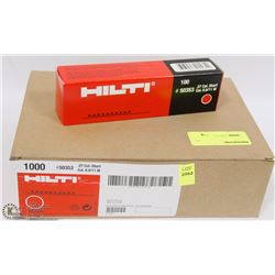 CASE OF HILTI POINT .27 CAL SHORT FASTENERS