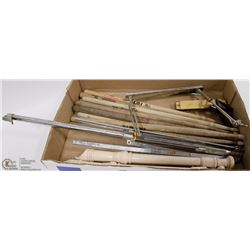 DRUMSTICKS, MUSIC STAND, HARMONICA & 2 RECORDERS