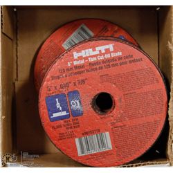 BOX OF HILTI 5" CUT OFF DISCS
