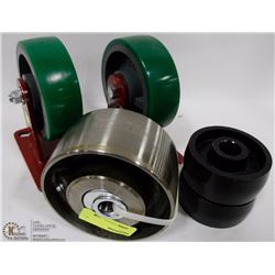 2 HAMILTON FORGED STEEL INDUSTRIAL CASTORS SOLD W/