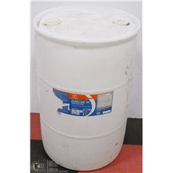 LARGE WHITE 205 LTR WATER BARREL W/LID