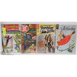 FOUR 1960'S ASSORTED  COMIC BOOKS INCL ADVENTURE