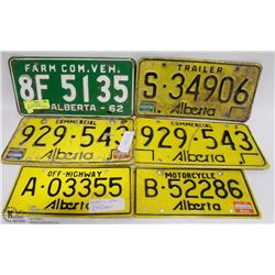 BUNDLE OF 6 VINTAGE COMMERCIAL & OTHER LICENSE