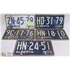 Image 1 : BUNDLE OF 5 VINTAGE  ASST LICENSE PLATES