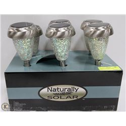 CASE OF 6 CRACKLE LIGHT OUTDOOR LIGHTS